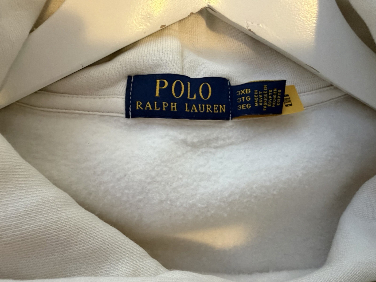 Polo Ralph Lauren “Polo Bear” Hoodie White in 3XB (~ 5XI-6XL) | Like New image 7