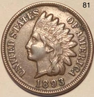 1893 Indian Head Penny Cent