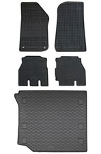Gummi Fußmatten Kofferraumwanne für Jeep Wrangler 4 JL 2018- Set Gummimatten