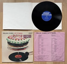 The Rolling Stones  Let It Bleed (London, NPS-4) Shrink, Hype, Poster, VG+,VG+