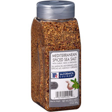 Mediterranean Spiced Sea Salt, 13 Oz - One 13 Ounce Container of Mediterranean S