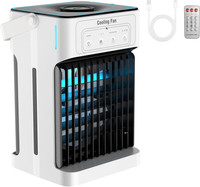 Portable Air Conditioner Cooling Fan, Mini Air Conditioning Unit with 1100Ml Tan