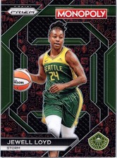 Jewell Loyd #24 Green Monopoly Prizm Seattle Storm