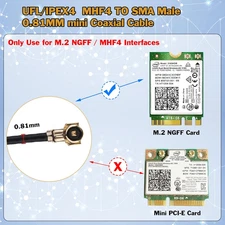 SMA Antenna Extension Cable 6Inch 3 Pack U.FL IPX IPEX MHF4 to SMA Male Conne...