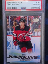 💎 PSA 10 💎 Jack Hughes Young Guns (RC) 2019-20 Upper Deck #201 NJ Devils