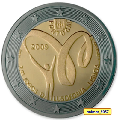 Portugal - 2 Euro Commémo 2009 - JEUX LUSOPHONIE - Jogos Lusofonia - * UNC * - Photo 1/2