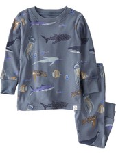 little planet by carter's Baby 2-Piece Pajamas 18 Months, Deep Blue Sea Print
