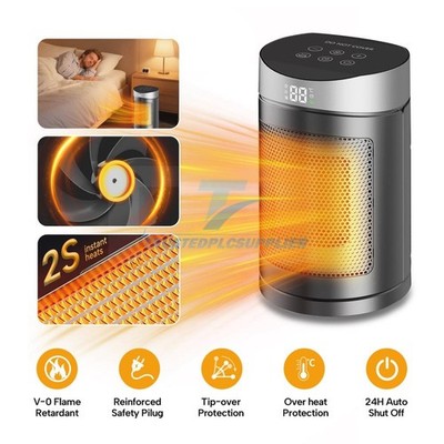 1500W Portable Electric Space Heater Garage Hot Air Fan for Indoor Large Room US