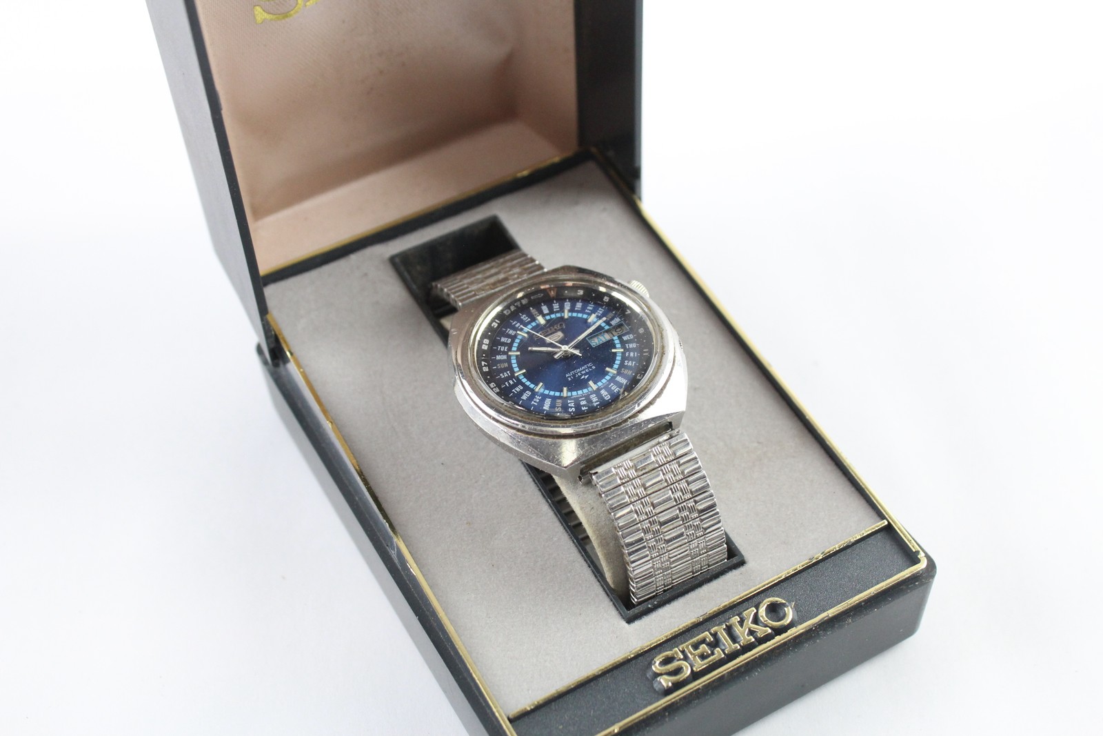 WORKING Vintage Automatic 7019-6070 Boxed Seiko Watch Ref Calendar 5 Perpetual - VintageWatches.PK WORKING Vintage Automatic 7019-6070 Boxed Seiko Watch Ref Calendar 5 Perpetual - vintagewatches.pk