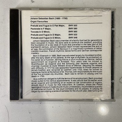 J.S. Bach Organ Favourites CD