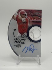 Mike Trout 2025 Bowman’s Best Mix CD Auto 04/10 Angels SUPER RARE DIE CUT ANGELS