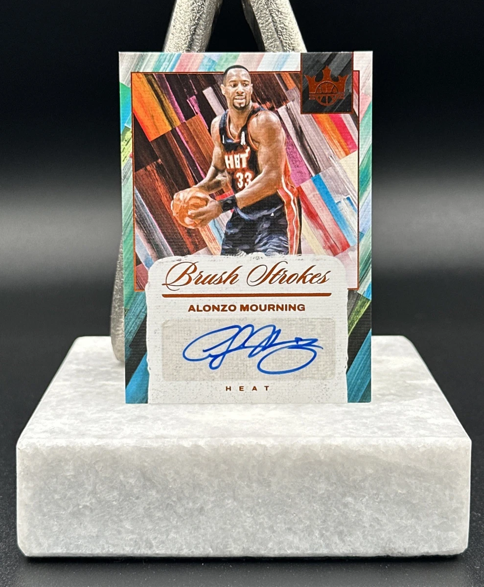 Panini Alonzo Mourning Basketball Autographed Sports Trading Cards