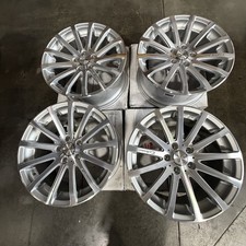 Used 18x8.5 Mrr Hr9 5x112 25 66.6 Silver Machined Wheels Set4