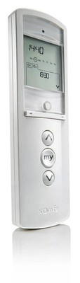 Somfy Telis 1 Chronis RTS Remote w/Timer & Display, White  #1805237 - NEW