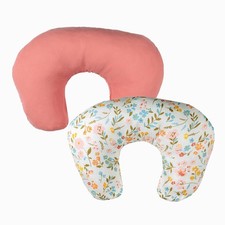Nursing Pillow Covers, Cotton Muslin Nursing Pillow Covers, 2-Pack Breast Fee...