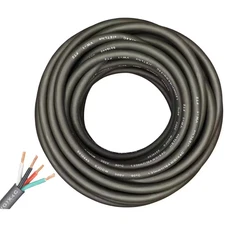 100 Ft. 16/4 16-Gauge 4 Conductor 300-Volt Black SJOOW Cable Cord