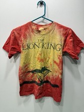 vintage 90s The Lion King AOP Tie Dye graphic Disney purple crew t-shirt youth M