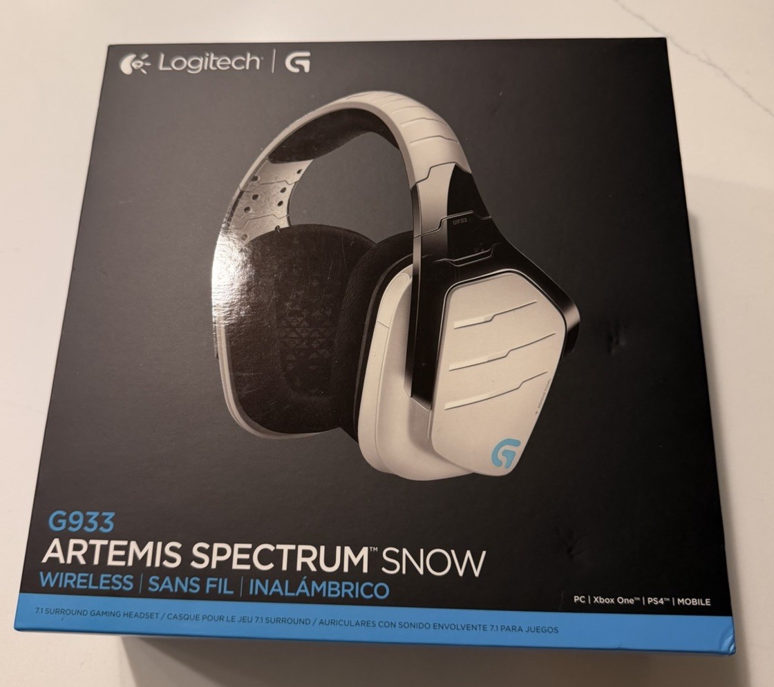 Logitech G933 White Over the Ear Artemis Spectrum Gaming Hea