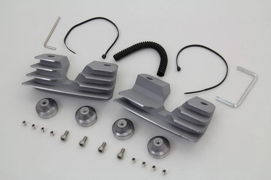 Kit de cubierta de perno de cabeza y bujía plateada para Harley Davidson Foto 3 de 4