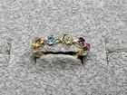 GRANDMA GRABE'S BEAUTIFUL VINTAGE 925 STERLING SILVER CZ BAND 2.12G RING SIZE 6