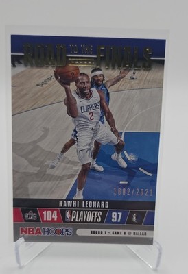 2021-22 Panini NBA Hoops - Road to the Finals First Round Kawhi Leonard #42...