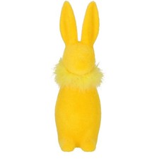 XL Hase Stuppsi gelb Samtoptik Osterdeko 41 cm Vosteen