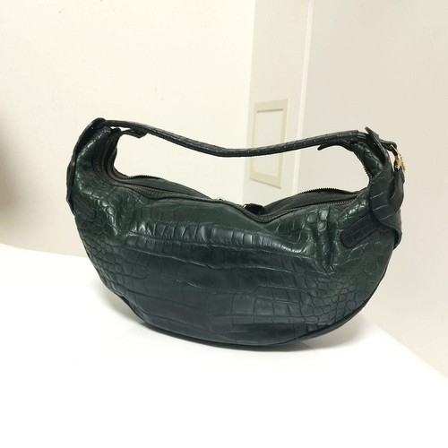 Bolso de Hombro VERSACE Cocodrilo Repujado Medusa Hardware Auténtico de Japón - Imagen 4 de 24