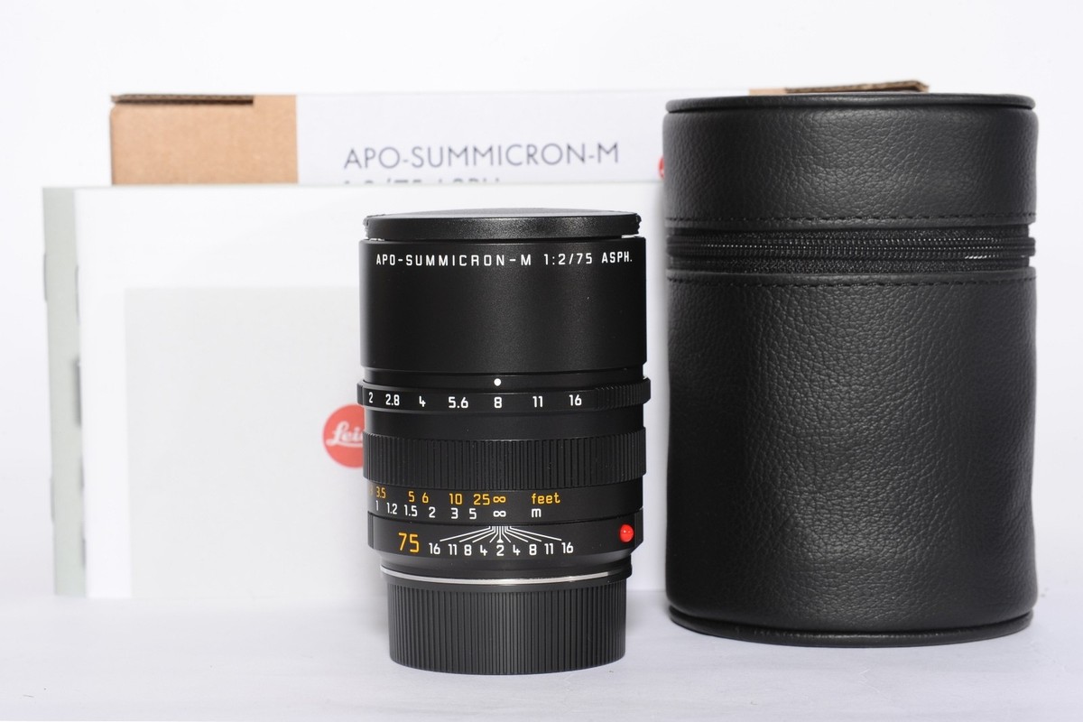 BRAND NEW] Leica APO-Summicron-M 75mm F/2 ASPH. Lens Black 11637