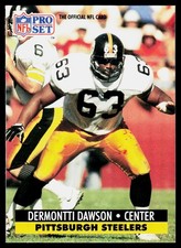 1991 Pro Set Dermontti Dawson #272 Pittsburgh Steelers