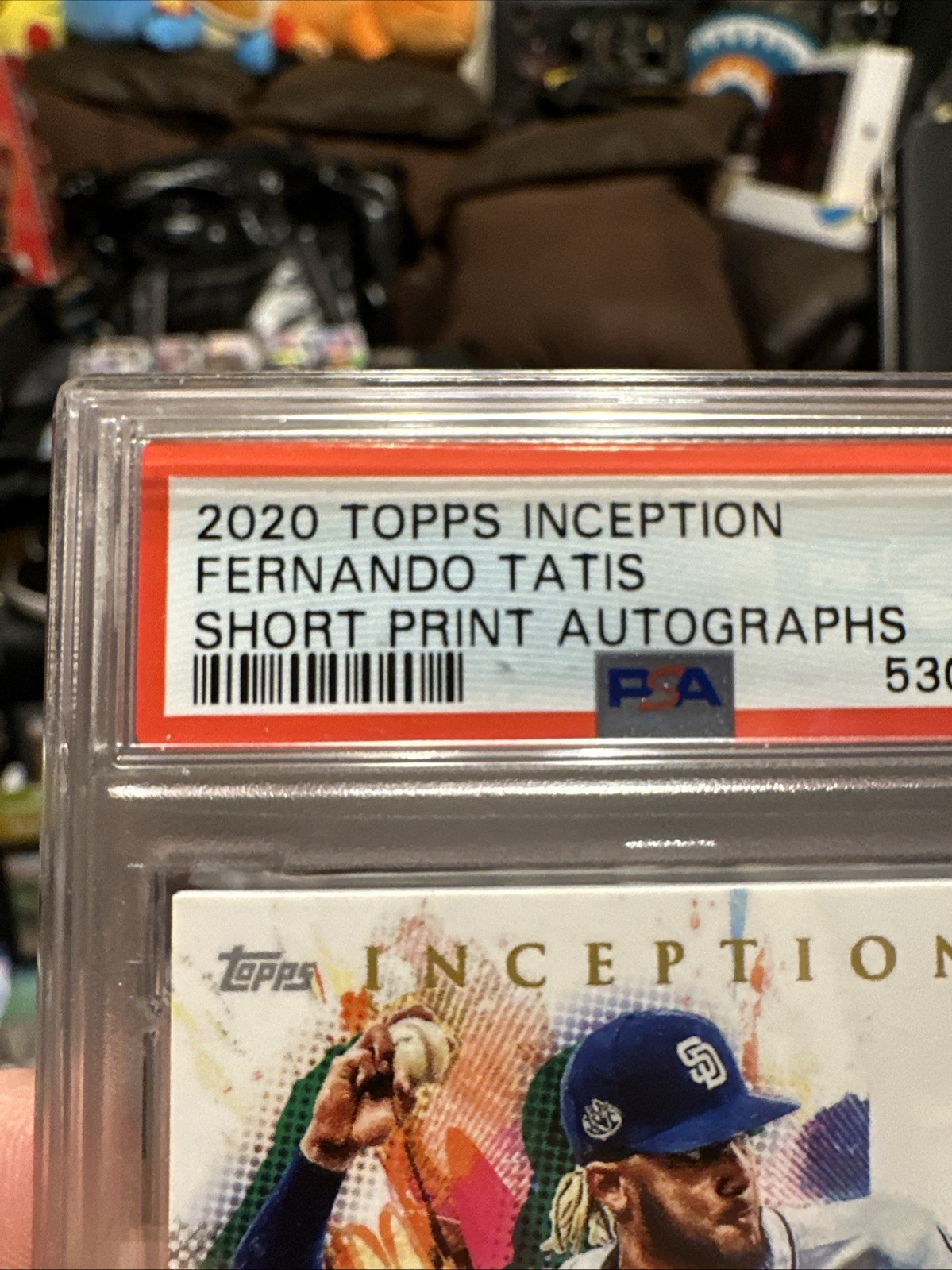 2020 TOPPS INCEPTION SHORT PRINT AUTO FERNANDO TATIS JR. 10/10 PSA 9. LOW POP! view 8