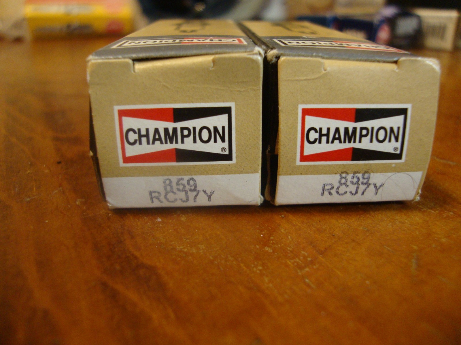 2 pack of Genuine Champion Spark Plugs RCJ7Y Engine fits Briggs Kohler More