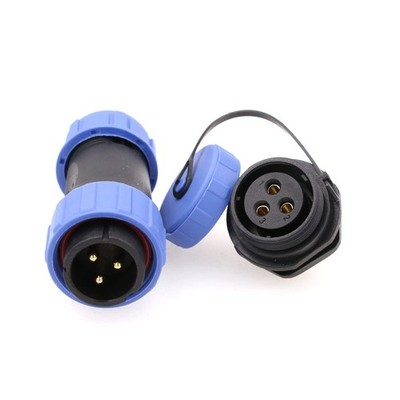 SP21 3 Pin Connector Aviation Circular Quick Disconnect Male Cable Plug Femal...