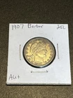 1907-P Barber Silver Quarter Dollar 25C