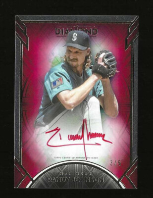 2021 Topps Diamond Icons Randy Johnson Mariners Red Ink Auto Super Rare Sp 3/5
