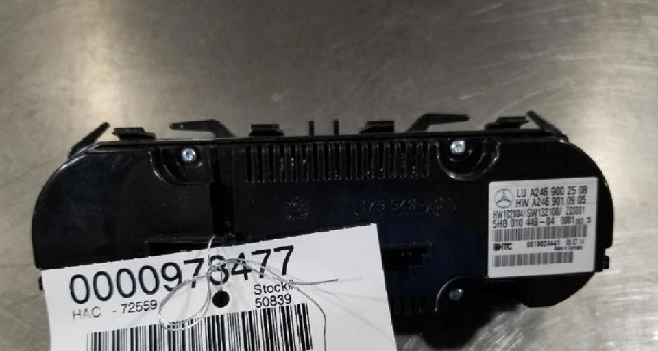 Mercedes Clase CLA 2015-2018 calefacción aire acondicionado control de temperatura OEM Foto 2 de 4