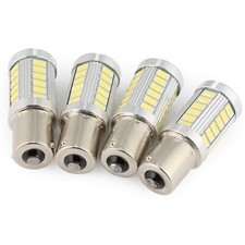 4X BA15S 1156 33SMD LED Interior Light Bulb Tail Brake Reverse Turn Signal White