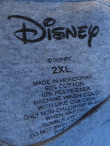 Disney 2XL XXL Gray Santa Mickey Sketch Tee Shirt Knit Holiday - Picture 3 of 3