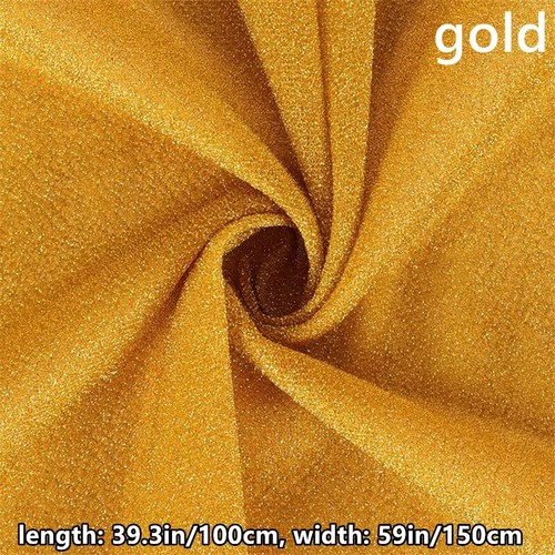 Stretch Glitter Fabric Cloth Costume Formal Dress Sewing Craft DIY 100x150cm - Picture 25 of 44