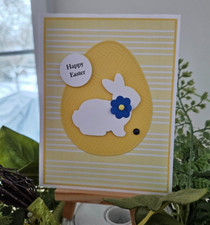 STAMPIN UP CARD KIT -BUNNY HAPPY EASTER CARD KIT MAKES 4 26.137