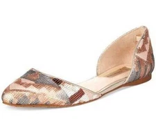 INC Women's Flats Shoes Crescente Two-Piece Flats Shoes 6.5, 7.5