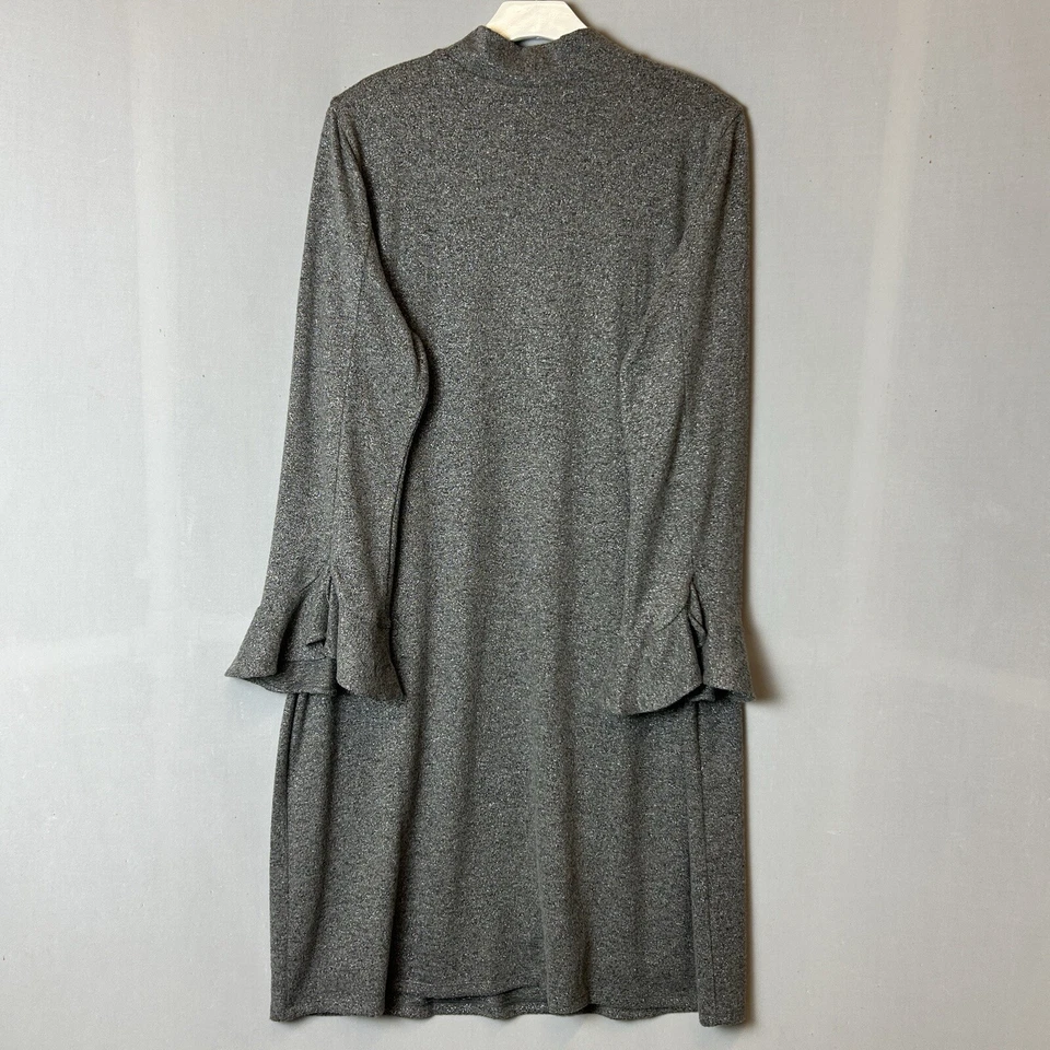 Vestido White House Black Market para mujer extra grande gris jaspeado Foto 2 de 4