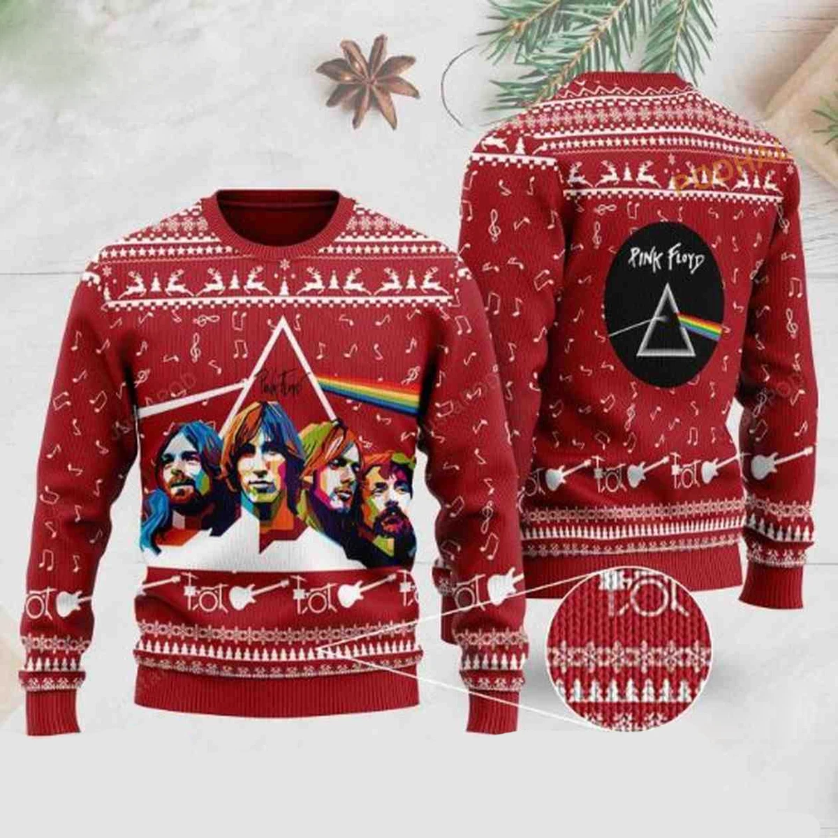 Rock Music Pink Floyd Band Ugly Sweater, Xmas Gifts