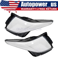 1 Pair Headlight Lamp Cover Lens Fit For Cadillac ATS 2013-2018 Replace 2PCS