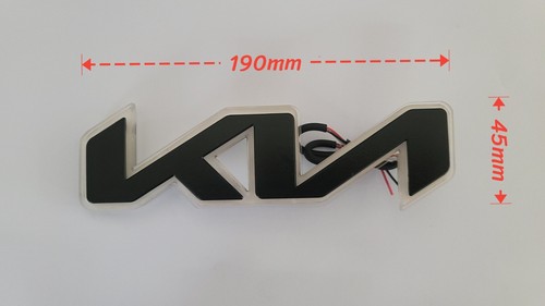 NEW Kia Logo OEM 2way LED Emblem  Front & Rear  MATT BLACK  PICANTO 22 23+ - Bild 46 von 78