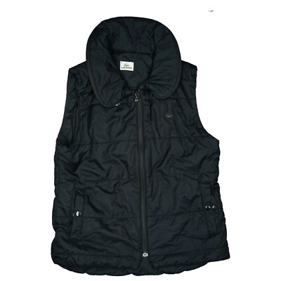 LACOSTE Damen Weste Steppweste Outdoor warm 42 XL schwarz mit