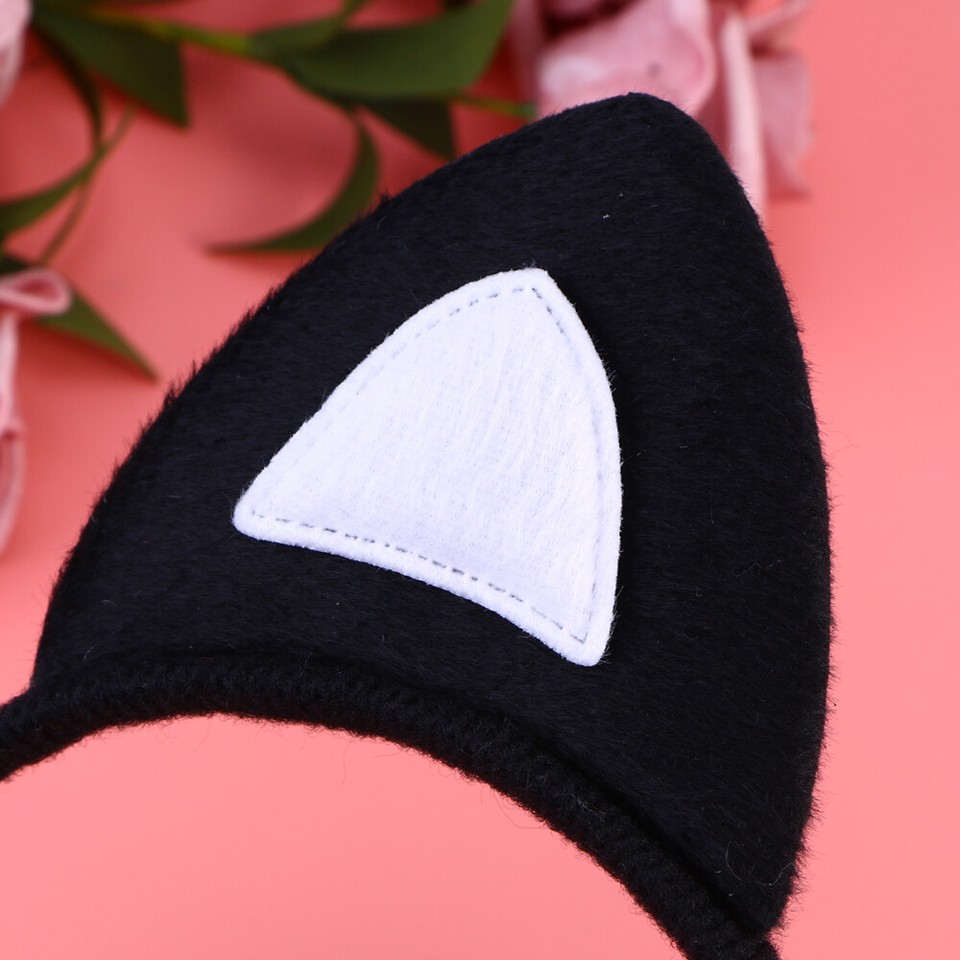 3 Pcs Cat Role Play Costume Ears Headband Bow Ties Cartoon Cosplay eBay