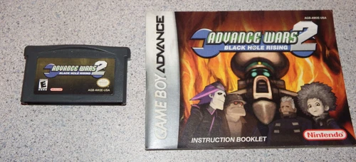 Advance Wars 2: Black Hole Rising (GBA) Cartridge + Manual Tested Working