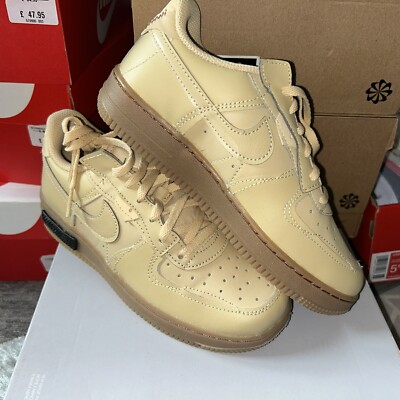 Nike Air Force1 Low Fontanka Tan Uk Gr. 2 Euro 34 NICE TAN ORIGINAL AUTHENTIC