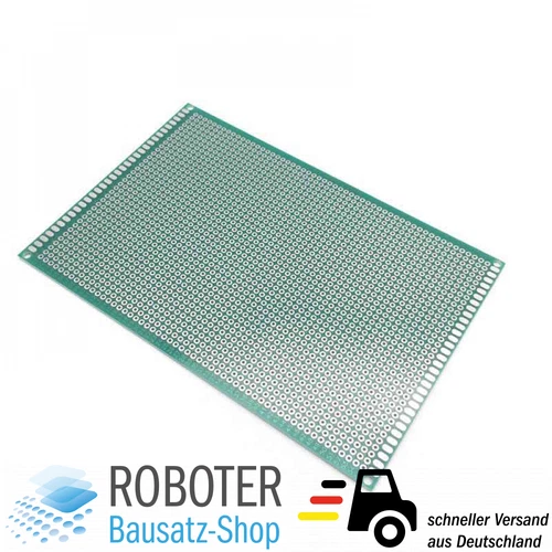 Lochrasterplatine 10 x 15 cm Breadboard Arduino, Atmel AVR