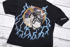 Vintage American Thunder Montana Native Woman Wolf Lightning Bolt AOP T Shirt XL